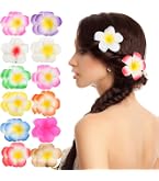 Amazon.co.jp: SEWACC ハイビスカス 髪飾り ヘアクリップ 24個入 造花